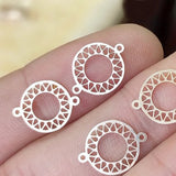 14K Filled 10MM Round Charm Pendant for Jewelry Making DIY Accessories