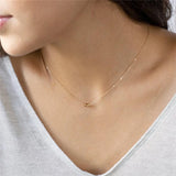 14K Filled Beads Necklace Minimalism Choker Women Jewelry Pendants Collier