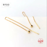 14K Filled Box Chain Bead Earrings DIY Jewelry Findings