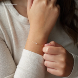 14K Filled Pearl Bracelet Minimalist Boho Tarnish Resistant Jewelry