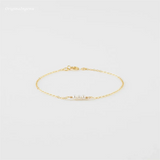 14K Filled Pearl Bracelet Minimalist Boho Tarnish Resistant Jewelry