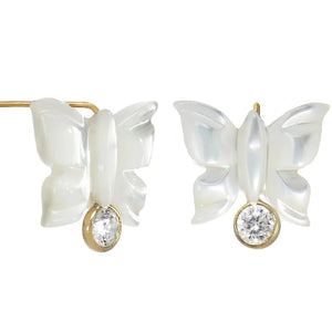14K Filled Butterfly Earrings Minimalism Boho Jewelry