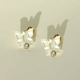 14K Filled Butterfly Earrings Minimalism Boho Jewelry