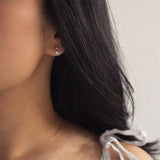 14K Filled CZ Stud Earrings Tarnish Resistant Jewelry Vintage Style Boho