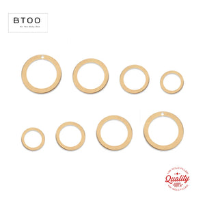 14K Filled Circle Ring Washer Disc Pendant Jewelry Findings