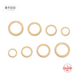 14K Filled Circle Ring Washer Disc Pendant Jewelry Findings