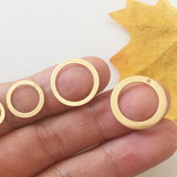 14K Filled Circle Ring Washer Disc Pendant Jewelry Findings