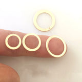 14K Filled Circle Ring Washer Disc Pendant Jewelry Findings