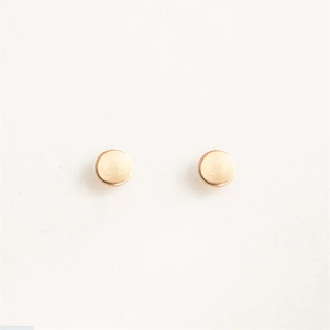 14K Filled Dot Circle Studs Earrings Tarnish Resistant Dainty Jewelry