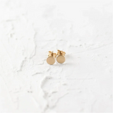 14K Filled Dot Circle Studs Earrings Tarnish Resistant Dainty Jewelry