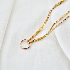 14K Filled Double-layer Bracelet Circle Jewelry Boho Charms Bracelets