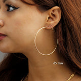 14K Filled Endless Hoop Earrings 10 Size Jewelry Hoop Earrings Boho