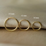 14K Filled Endless Hoop Earrings 10 Size Jewelry Hoop Earrings Boho