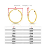 14K Filled Endless Hoop Earrings 10 Size Jewelry Hoop Earrings Boho