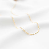 14K Filled Chain Necklace Minimalism Choker Boho Pendants Women Jewelry