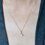 14K Filled Pearl Charm Necklace Jewelry Pendants Boho Necklace For Women
