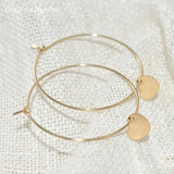 14K Filled Heart Earrings Hoop Jewelry Minimalism Oorbellen Brincos Pendientes