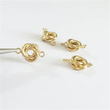 14K Filled Love Knot Charm Pendant - DIY Jewelry Findings