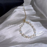 14K Filled Pearl Moonstone Crystal Female Bracelet Women Gift