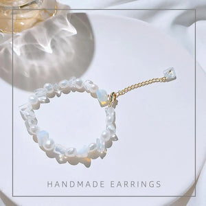 14K Filled Pearl Moonstone Crystal Female Bracelet Women Gift