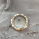 14K Filled Natural Baroque Pearl Ladies Bracelet Jewelry