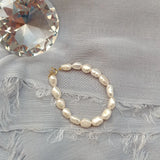 14K Filled Natural Baroque Pearl Ladies Bracelet Jewelry