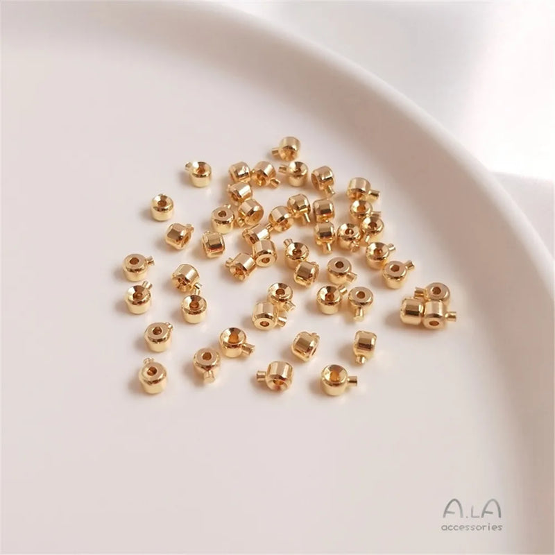 14K Filled Plated Buckle DIY Bracelet End Clip Wire Rope Fishing Line