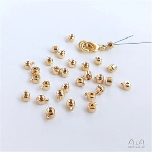 14K Filled Plated Buckle DIY Bracelet End Clip Wire Rope Fishing Line