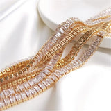 14K Filled Plated Austrian Zircon Chain DIY Material