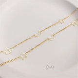 Star Moon Chain 14K Filled Plated DIY Necklace Bracelet Accessories