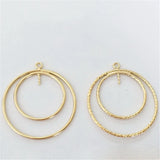 14K Filled Round Drop Charm 25MM Pendant
