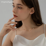 14K Filled Freshwater Pearl Stud Earrings Tarnish Resistant Dainty Jewelry