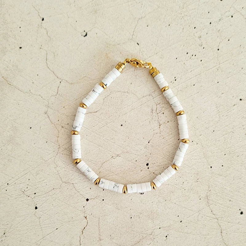 14K Filling Natural Stone Bracelet Charm Bracelet Men Women
