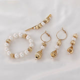14K Vertical Lines Drop-shaped Straight Holes Beaded Jewelry Material