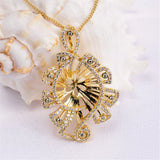 14K Plated Pearl Pendant Necklace for DIY Craft