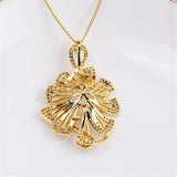 14K Plated Pearl Pendant Necklace for DIY Craft