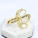 14K DIY Accessory Ring Large Flower Basket Style Baroque