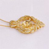 Delicate Grass Pattern Pendant for DIY Accessories
