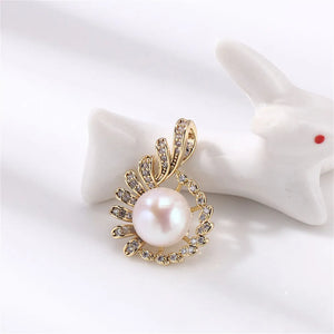 14K Injection Pendant Empty Holder Plating K Craft Pearl Pendant Necklace