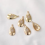 14K Zircon Star Pendant Pentagram Accessory DIY Earrings Bracelet Necklace