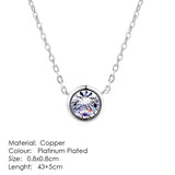 Zircon Gemstone Silver Necklace Pendant for Women