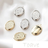 14K Love Frame Pendant Necklace Material Accessory