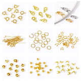 14K Plated 10mm Oval Lobster Clasps & Jump Rings for DIY Jewelry Making