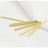 14K Plated 30mm 35mm Bar Links Charms for Earrings Making