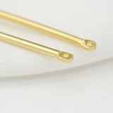 14K Plated 30mm 35mm Bar Links Charms for Earrings Making