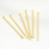 14K Plated 30mm 35mm Bar Links Charms for Earrings Making