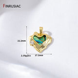 Abalone Shell Heart Charms Pendant for DIY Jewelry Making