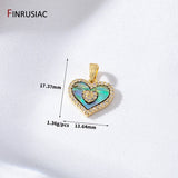 Abalone Shell Heart Charms Pendant for DIY Jewelry Making