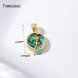 Abalone Shell Heart Charms Pendant for DIY Jewelry Making