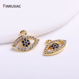 Evil Eye Charms Zircon Pendant Earrings Making Supplies
